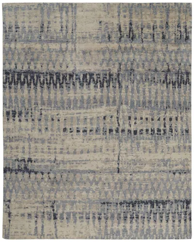 Weave & Wander Scottsdale Transitional Abstract Accent Rug In Blue