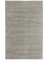 Weave & Wander Tatem Transitional Solid Accent Rug In Gray