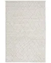 Weave & Wander Tatem Transitional Solid Accent Rug In White