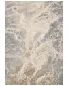Weave & Wander Tripoli Transitional Abstract Polyester & Polypropylene Accent Rug In Gray