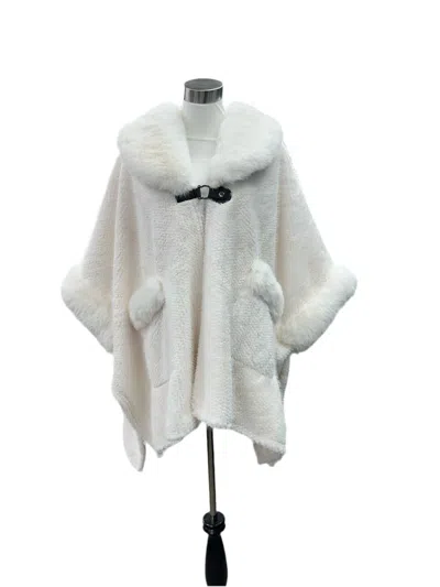 Weavz Poncho In Winter White