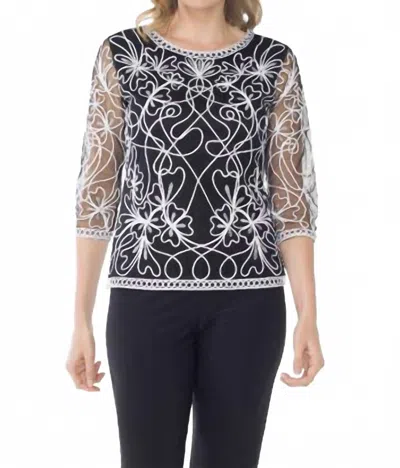 Weavz Pull Over Tunic In Black/white