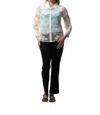 Weavz Sheer Flower Shirt In White In White