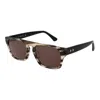 Web Gray Unisex Sunglasses In Brown