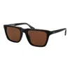 Web Black Acetate Sunglasses In Black