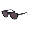Web Black Plastic Sunglasses In Black