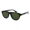 Web Brown Plastic Sunglasses In Black
