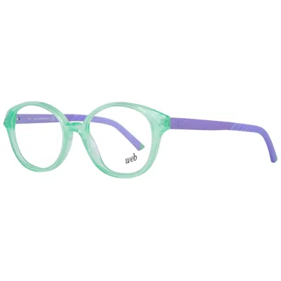 Web Eyewear Ladies' Spectacle Frame  We5266 47077 Gbby2 In Green
