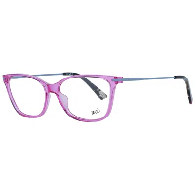 Web Eyewear Ladies' Spectacle Frame  We5298 53075 Gbby2 In Purple