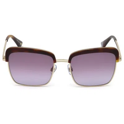 Web Eyewear Ladies' Sunglasses  We0219-52z  55 Mm Gbby2 In Gold