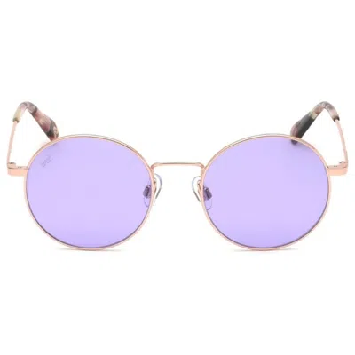 Web Eyewear Ladies' Sunglasses  We0254  49 Mm Gbby2 In Gold