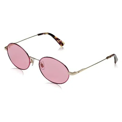 Web Eyewear Ladies' Sunglasses  We0255  51 Mm Gbby2 In Pink