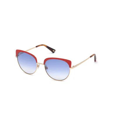 Web Eyewear Ladies' Sunglasses  We0271-5532w  55 Mm Gbby2 In Blue