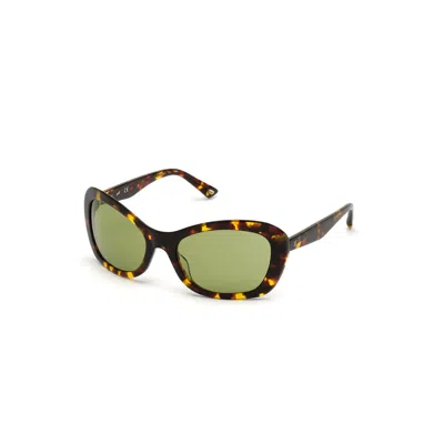 Web Eyewear Ladies' Sunglasses  We0289-5652n  56 Mm Gbby2 In Green