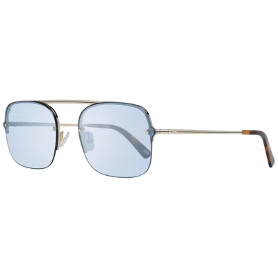 Web Eyewear Men's Sunglasses  We0275-5732v Golden  57 Mm Gbby2 In Blue