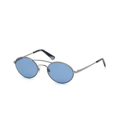 Web Eyewear Metal Sunglasses In Blue