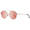 Web Eyewear Metal Sunglasses In Gold