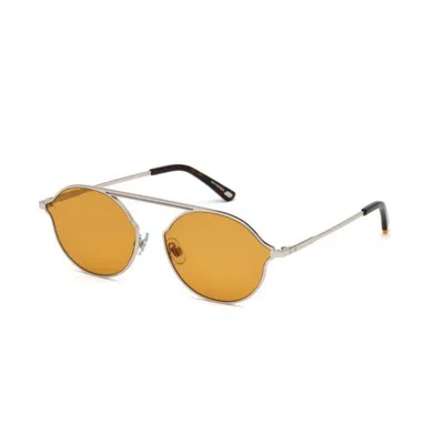 Web Eyewear Metal Sunglasses In Orange