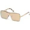 Web Eyewear Metal Sunglasses In Gold