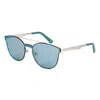 Web Eyewear Metal Sunglasses In Blue