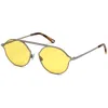 Web Eyewear Metal Sunglasses In Yellow