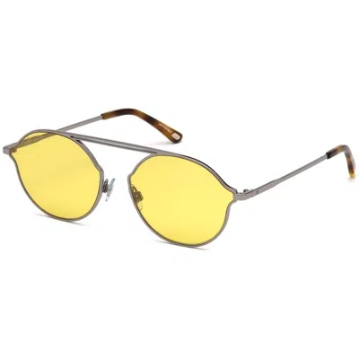 Web Eyewear Metal Sunglasses In Yellow