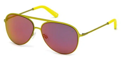 Web Eyewear Web Occhiali Da Vista We0136 40l Occhiali Da Sole Gialli Per Uomo In Yellow