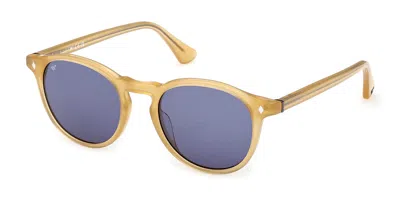 Web Eyewear We0328 41v Men's Sunglasses Yellow Size 50 In Burgundy