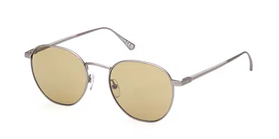 Web Eyewear We0340 15e Men's Sunglasses Silver Size 51 In Opal Ruthenium Silver