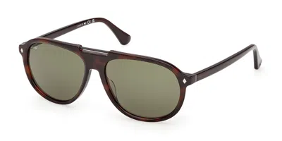 Web Eyewear We0394 56n Men's Sunglasses Tortoiseshell Size 57 In Green