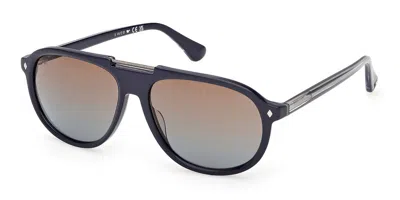 Web Eyewear We0394 92f Men's Sunglasses Blue Size 57 In Gray