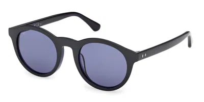 Web Eyewear We0398 92v Men's Sunglasses Blue Size 50 In Black