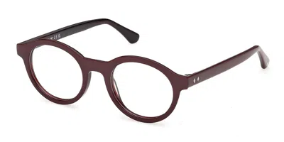 Web Eyewear We5472 Men's Glasses, Burgundy, Size 49 In Brown