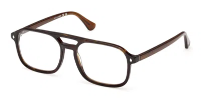 Web Eyewear We5473 Men's Glasses, Tortoiseshell, Size 56 In Black