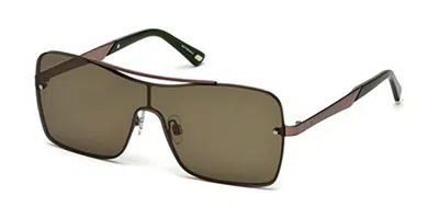 Web Eyewear Web Occhiali Da Vista We0202 36q Occhiali Da Sole Marroni Per Uomo In Brown