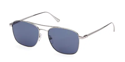 Web Eyewear Web We0341 14v Men's Sunglasses Silver Size 55 In Purple