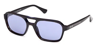 Web Eyewear Web Occhiali Da Vista Web We0376 56v Occhiali Da Sole Tartarugatishell Per Uomo In Brown