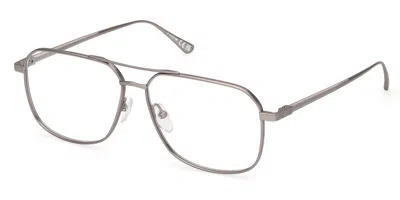 Web Eyewear Web Occhiali Da Vista Web We5437 015 Occhiali Da Vista Argentati Per Uomo (solo Montatura) In Brown