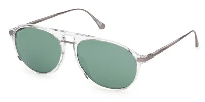Web Eyewear Web We0345 26n Men's Sunglasses Clear Size 58 In Gray