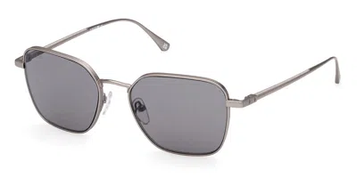 Web Eyewear Web We0355 15a Men's Sunglasses Silver Size 53