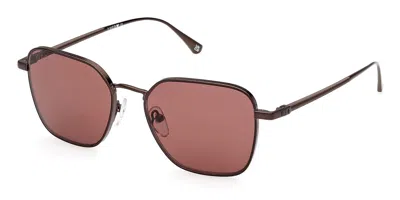 Web Eyewear Web We0355 49s Men's Sunglasses Brown Size 53