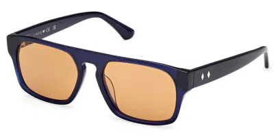 Web Eyewear Web We0359 90j Men's Sunglasses Blue Size 54