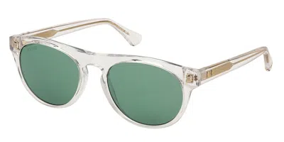 Web Eyewear Web We0372 26n Men's Sunglasses Clear Size 53 In Green
