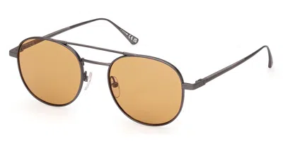 Web Eyewear Web We0375 09j Men's Sunglasses Gunmetal Size 52 In Gray