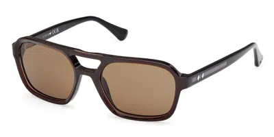 Web Eyewear Web We0376 50e Men's Sunglasses Brown Size 55