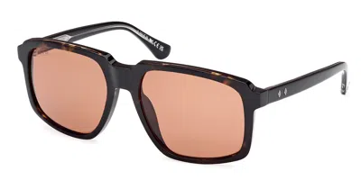 Web Eyewear Web We0378 56j Men's Sunglasses Tortoiseshell Size 58 In Brown