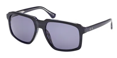 Web Eyewear Web We0378 92v Men's Sunglasses Blue Size 58 In Black