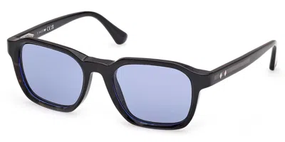 Web Eyewear Web We0385 56v Men's Sunglasses Tortoiseshell Size 52 In Black