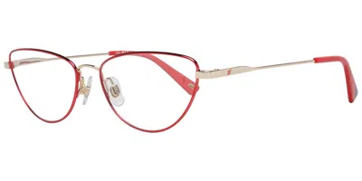 Web Eyewear Web Occhiali Da Vista Web We5294 32a Occhiali Da Vista Rossi Per Donna (solo Montatura) In Red