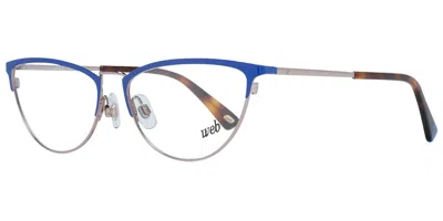 Web Eyewear Web We5304 Women's Glasses, Blue, Size 54 In Silver